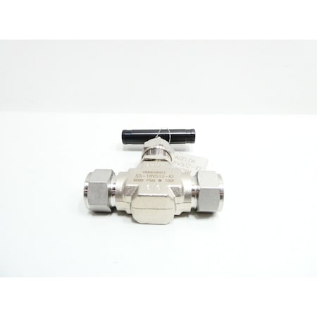 Swagelok MANUAL TUBE STAINLESS 5000PSI 3/4IN NEEDLE VALVE SS-18VS12-ID